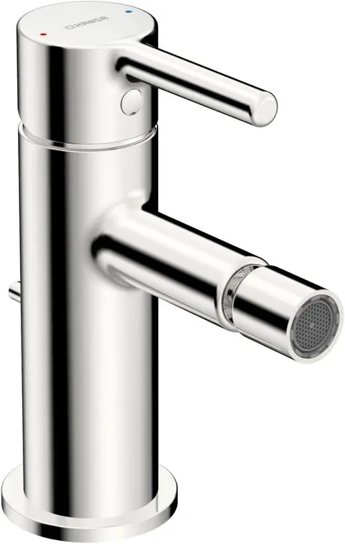 HANSA EHM Bidetbatterie HANSAVANTIS Style 5463 Ablaufgarnitur mit Zugstange Ausladung 101 mm Chrom, 54632207, Artikel in Kategorie
